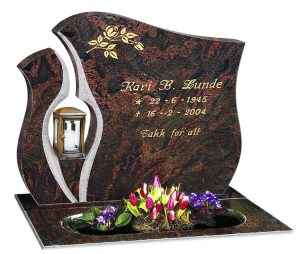 Gravstein 382b lykt781 aurora helpolert